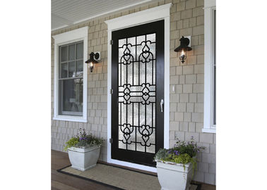 High Polished Elegant Inlaid Bụt đúc kính / kính cửa trang trí để xây dựng kết cấu tay rèn